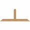 Ekena Millwork Portland Timber Gable Bracket, Western Red Cedar, 48"W x 20"H x 3 1/2"D x 3 1/2"F, 10/12 Pitch GBW048X20X0404POR00SWR - alternate 1
